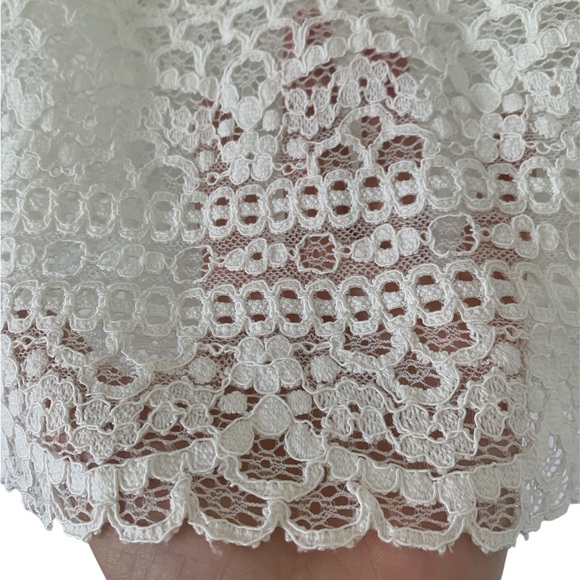 Mango Suit off-white Hollowed-out top size XS - Picture 4 of 4